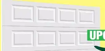 Menards Ideal Door Traditional 9' x 7' White Insulated Garage Door (R-Value 6.3) offer
