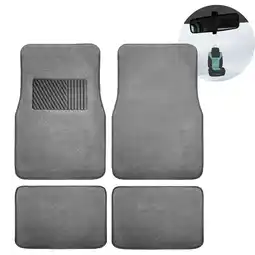 Walmart FH Group Carpet Non-Slip Beige Car Floor Mats, Universal 4pc Full Set with Air Freshener offer