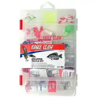 Walmart Eagle Claw Crappe Tackle Kit 53 Pieces offer