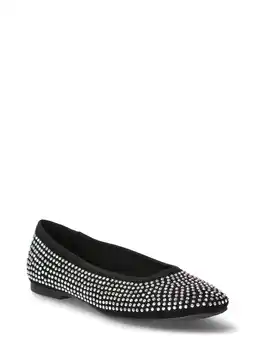 Walmart No Boundaries Women's Rhinestone Ballet Flats offer