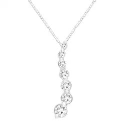 Walmart Brilliance Fine Jewelry Journey 1/4 Carat Lab Grown Diamond Pendant Necklace in Sterling Silver offer