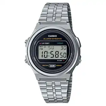 Walmart Casio Unisex Classic Digital Watch with Stainless Steel Bracelet A171WE-1A offer