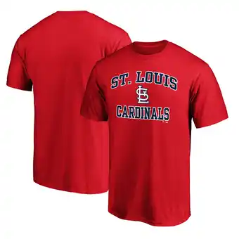 Walmart Men's Red St. Louis Cardinals Heart & Soul T-Shirt offer