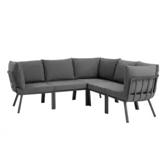 Walmart Modway Riverside 5 Piece Outdoor Patio Aluminum Sectional offer