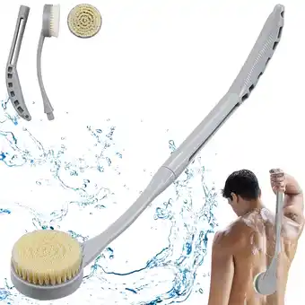 Walmart BTideas Back Brush for Shower Adult, 20.5” Back Scrubber for Shower Long Handle Bath Brush, Nylon offer