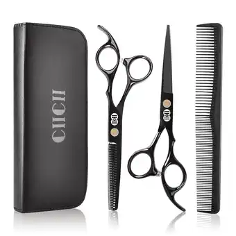 Walmart Hair Cutting Scissors Shears/Thinning/Set, CIICII 8 Pcs Professional Hairdressing Scissors Set offer