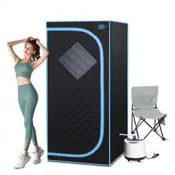 Walmart Cheelom Weight Loss Sauna Tent Portable Full Body Steam Sauna Box with Folding Chair offer