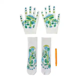 Walmart hengtong 4 Pieces Hand and Foot Massage Set Hands Spa Reflexology Tools for Adults Men Long Socks offer