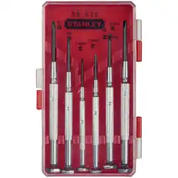 Walmart STANLEY 66-039 6-Piece Jeweler's Precision Screwdriver Set offer