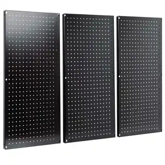 Walmart VIVO Black Steel Wall Mounted 48 x 32 Pegboard (3 Panel System) offer