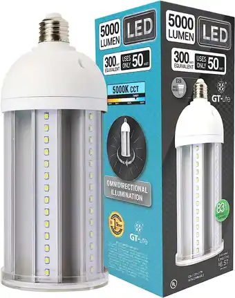 Walmart GT-Lite High Lumen LED COB Bulb 5000 Lumen 50 Watt E26 Base offer