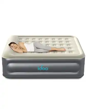 Walmart iDOO Air Mattress with Pillow Headrest, Queen Blow Up Mattress with Built-in Pump, 750lb MAX offer