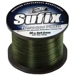 Walmart Sufix Trintanium Plus Anti-Abrasion Copolymer Fishing Line-10 lb Test-Dark Green offer