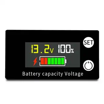 Walmart BASHI Battery Capacity Indicator 8V-100V Lead Acid Lithium New Voltmeter Car Hot A4 offer