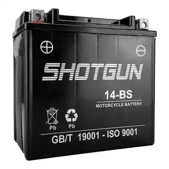 Walmart Shotgun YTX14-BS Replacement Powersports Battery For 2017 - 2019 Yamaha VK540 VK 540 offer