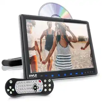 Walmart Pyle Portable 9.4 Touchscreen Car Headrest CD/DVD TV Player with Remote & Cover offer