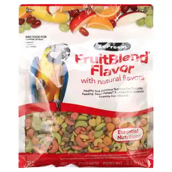 Walmart ZuPreem FruitBlend with Natural Fruit Flavors Large Breed Bird Food, 3.5 Lb offer