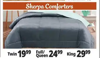 Ocean State Job Lot Sherpa Comforters offer