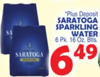 Bravo Supermarkets SARATOGA SPARKLING WATER offer