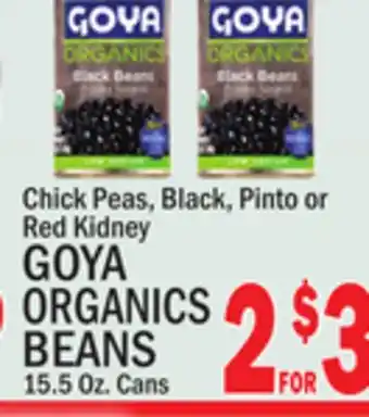 C Town GOYA ORGANICS BEANS offer