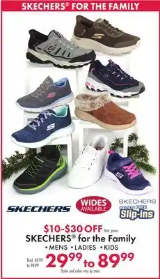 Boscov's SKECHERS FOR THE FAMILY offer