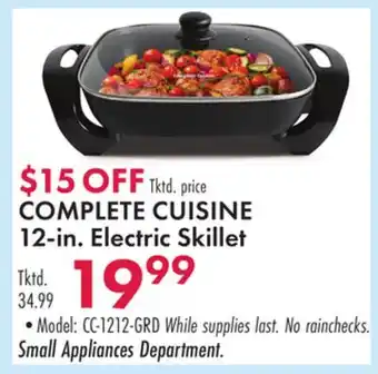 Boscov's COMPLETE CUISINE 12-in. Electric Skillet offer