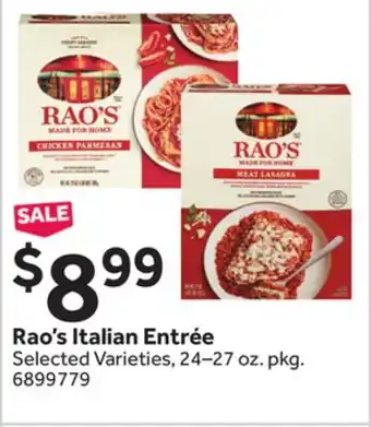 Stop&Shop Rao's Italian Entrée offer