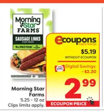 Weis Markets Morning Star Farms offer