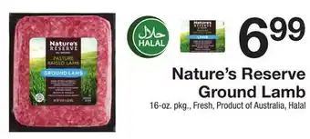 The Fresh Grocer Ground Lamb offer