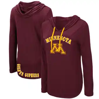 Walmart Women's Colosseum Maroon Minnesota Golden Gophers My Lover Lightweight Hooded Long Sleeve T-Shirt offer