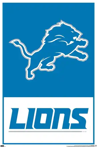 Walmart NFL Detroit Lions - Logo 21 Wall Poster, 22.375 x 34 offer