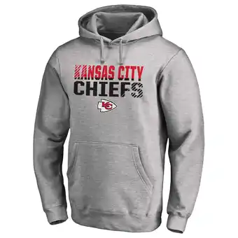 Walmart Men's Ash Kansas City Chiefs Iconic Collection Fade Out Pullover Hoodie offer