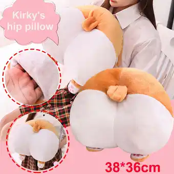 Walmart VISALY Corgi Butt Shape Stuffed Plush Hand Warmer Pillow Stuffed Dog Doll Children Gift offer