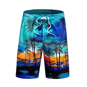 Walmart SOMER Men's Swim Trunks Long Bathing Suits with Mesh Lining and Pockets Quick Dry Beach Board Shorts offer