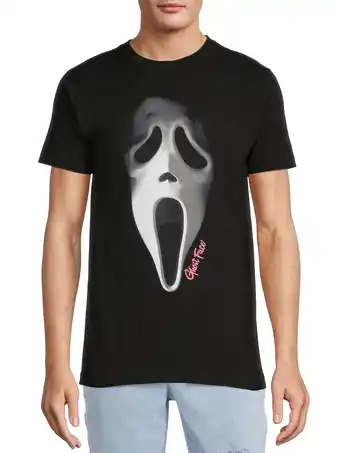 Walmart Ghostface Men's and Big Men's Big Face Graphic Tee Shirt, Sizes S-3XL offer