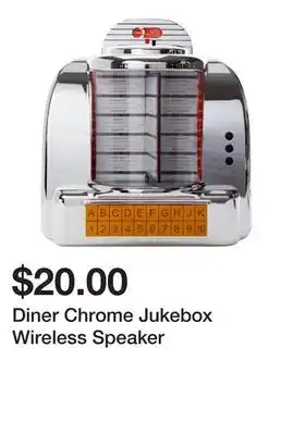 Five Below Diner Chrome Jukebox Wireless Speaker offer