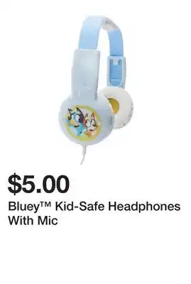 Five Below Bluey Kid-Safe Headphones With Mic offer