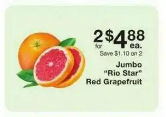 Fairway Store Market Jumbo Rio Star Red Grapefruit offer