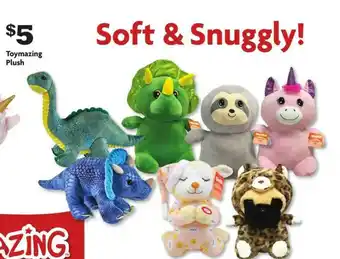 Family Dollar Toymazing Plush offer