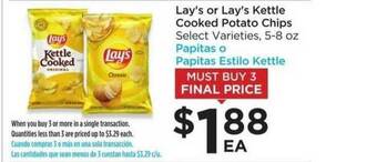 Food 4 Less Lay's Or Lay's Kettle Cooked Potato Chips offer