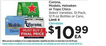 Food 4 Less Corona Modelo Heineken Or Topo Chico offer