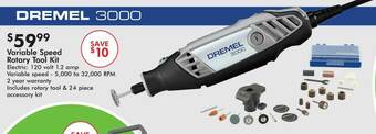 Valu Home Centers Variable Speed Rotary Tool Kit offer