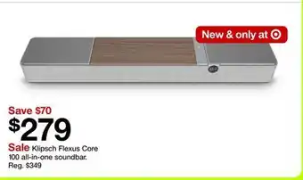 Target Klipsch Flexus Core 100 all-in-one soundbar offer