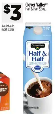 Dollar General Clover Valley Half & Half offer