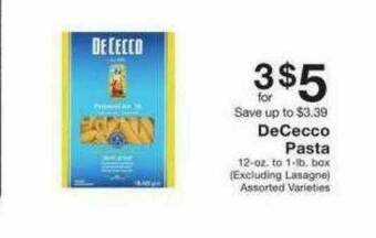 Fairway Store Market Dececco Pasta offer
