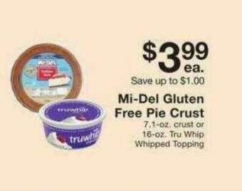 Fairway Store Market Mi-del Gluten Free Pie Crust offer