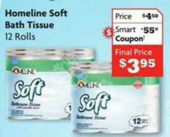 Family Dollar Homeline Soft Bath Tissue offer