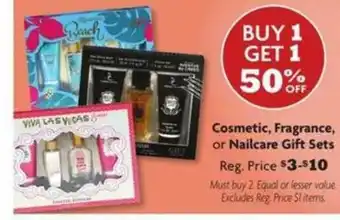 Family Dollar Cosmetic, Fragrance Or Nailcare Gift Sets offer