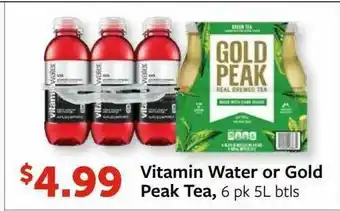 Fareway Vitamin Water Or Gold Peak Tea offer