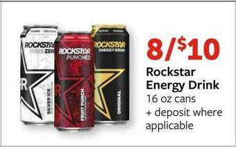 Fareway Rockstar Energy Drink offer